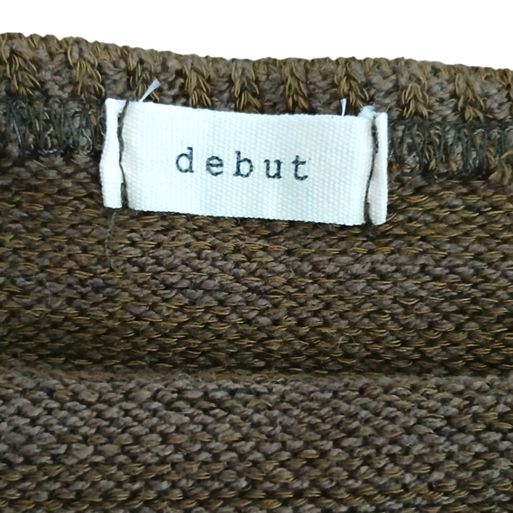 Sweater Knit Crop Tank Top Olive Green Size Small NWOT Boho Knitted Crochet Sexy - Picture 8 of 9